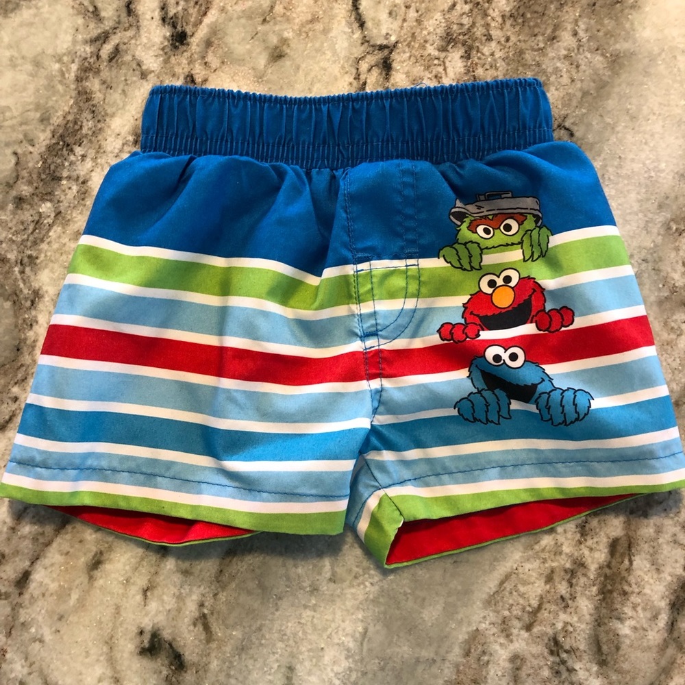 Sesame Street baby swim trunks NWOT ☀️🏖🐠